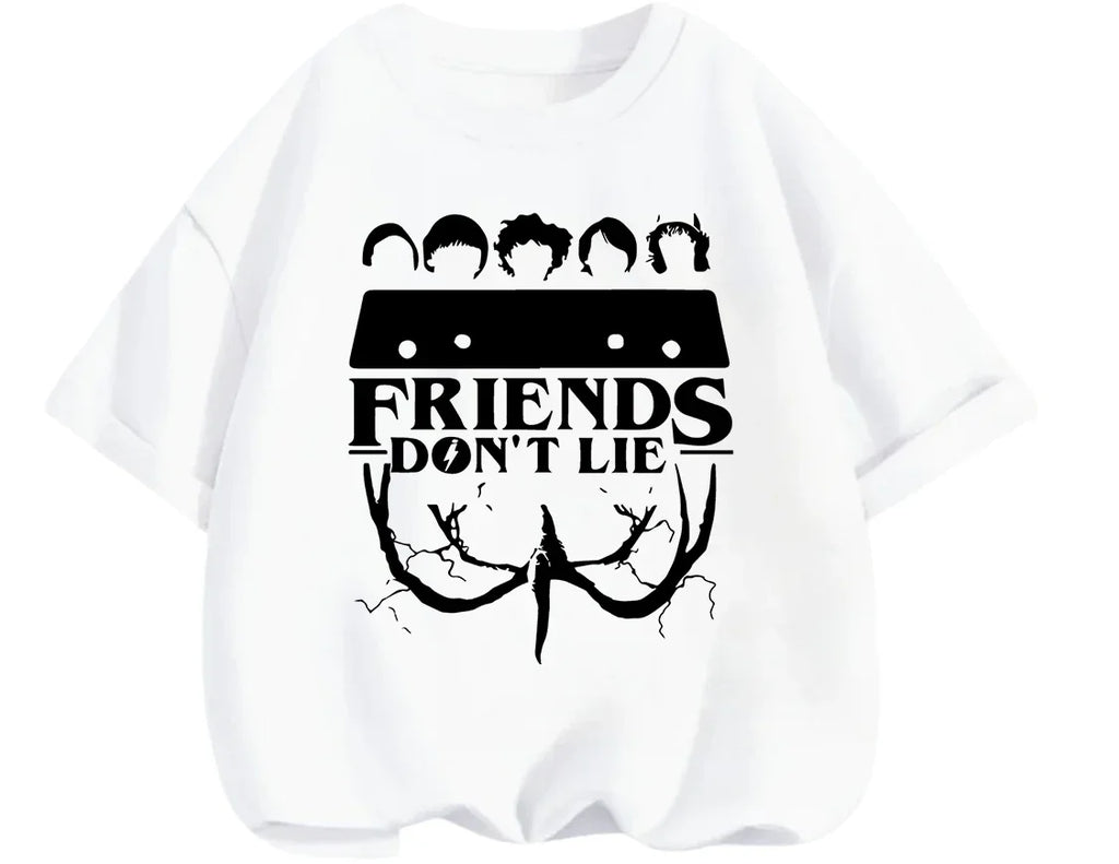 Fashion Mix Match Stranger Things T Shirt Summer Daily Casual Cartoon Graphic Short Sleeve Apparel