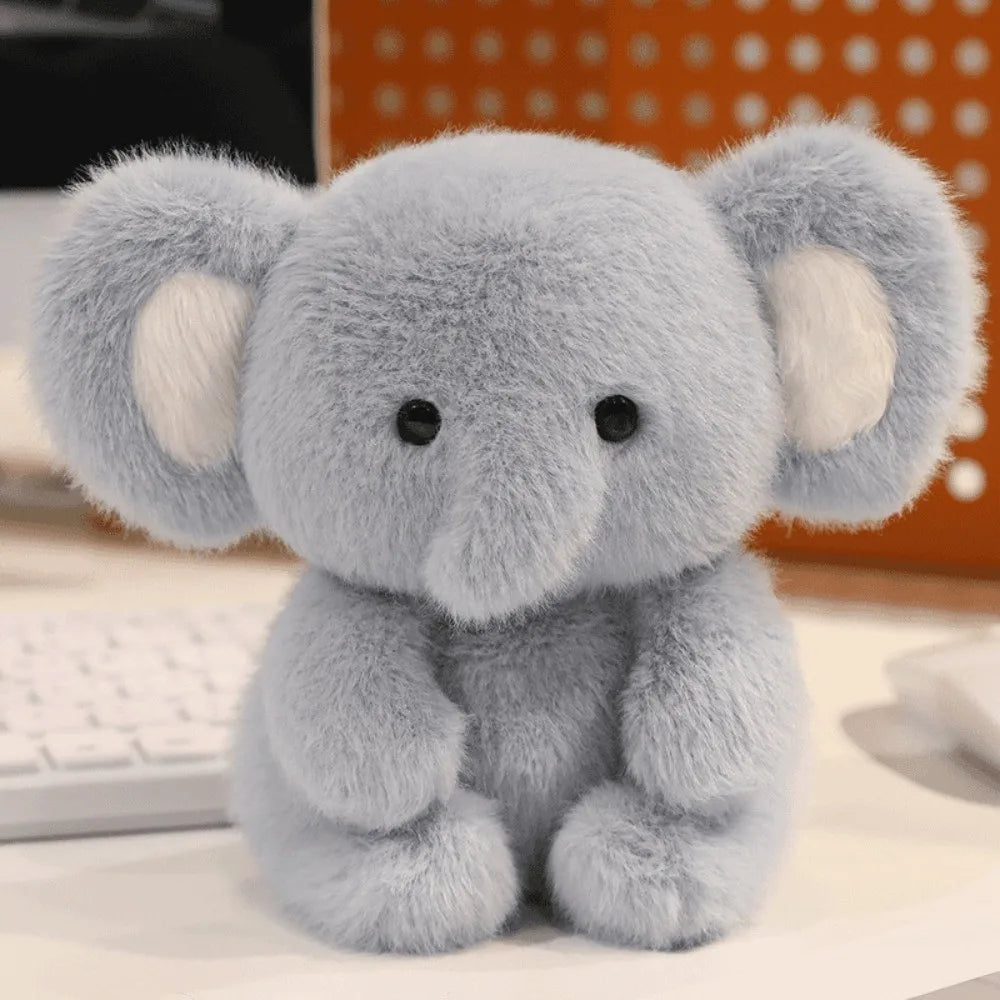 Cute Plush Companion Doll Anime Elephant Rabbit Bear Panda Cartoon Desk Companion Doll 16cm Soft Plush Toy Sleeping Gift