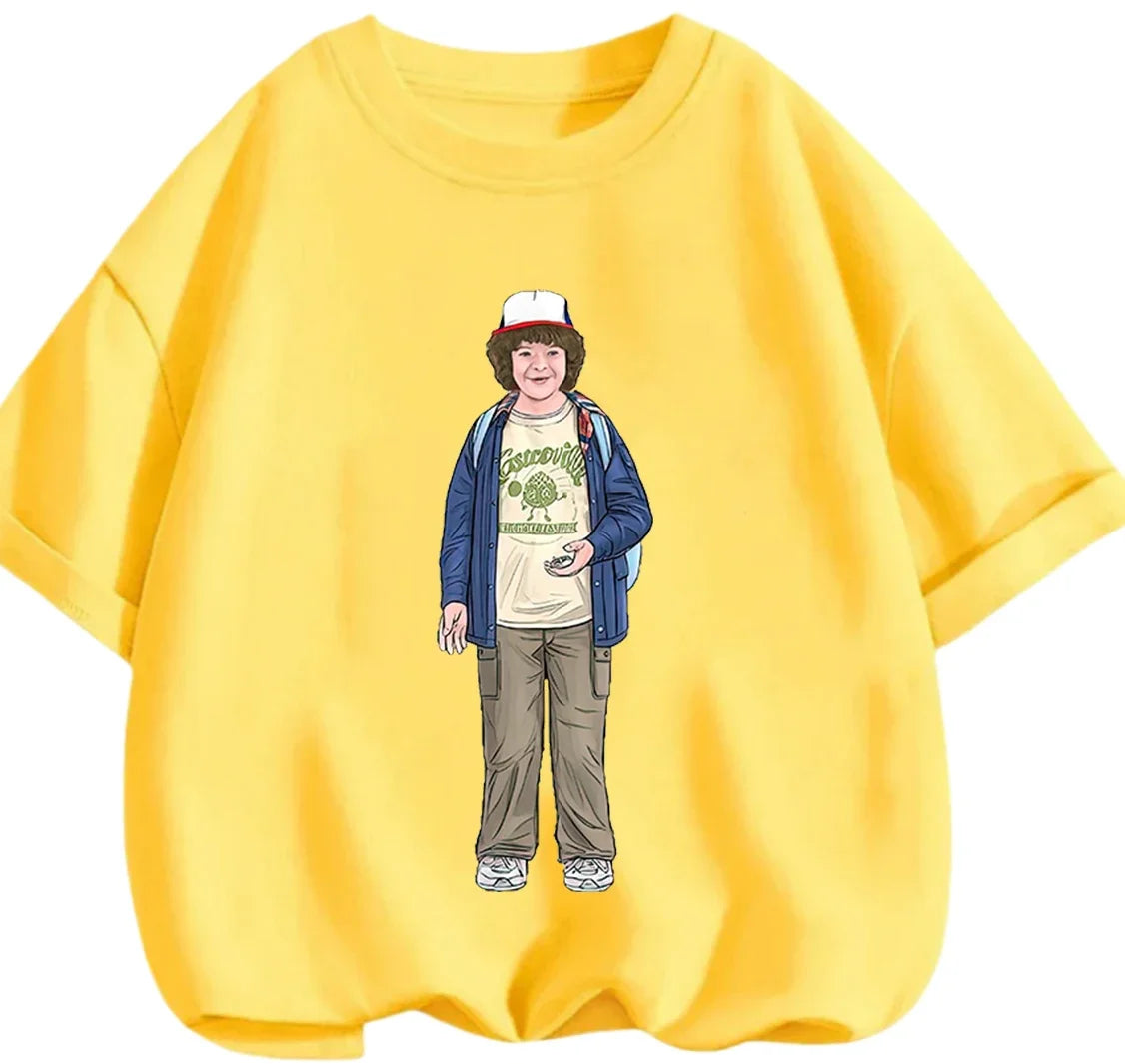 Fashion Mix Match Stranger Things T Shirt Summer Daily Casual Cartoon Graphic Short Sleeve Apparel