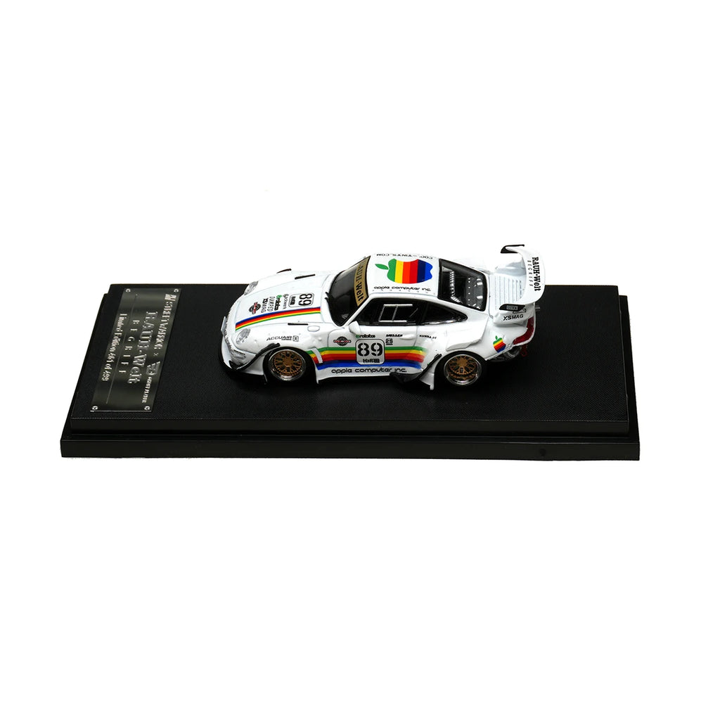 SW In Stock 1:64 RWB 993 Black Apple Diecast Diorama Car Model Collection Street  Warrior