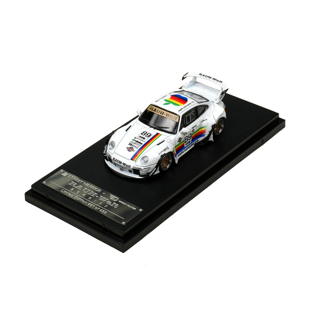 SW In Stock 1:64 RWB 993 Black Apple Diecast Diorama Car Model Collection Street  Warrior