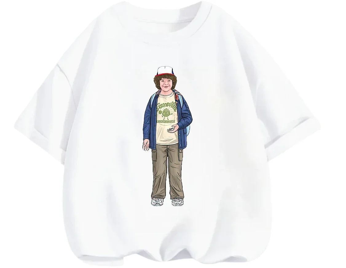Fashion Mix Match Stranger Things T Shirt Summer Daily Casual Cartoon Graphic Short Sleeve Apparel