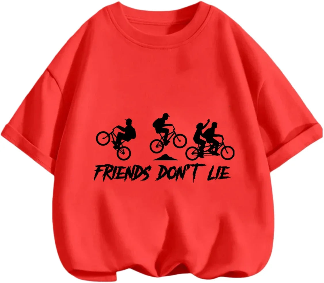 Fashion Mix Match Stranger Things T Shirt Summer Daily Casual Cartoon Graphic Short Sleeve Apparel