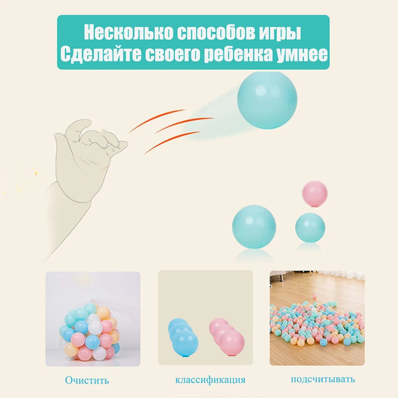 20pcs Soft PE Ocean Balls for Baby Ball Pit – 5.5cm, Eco-Friendly & Safe