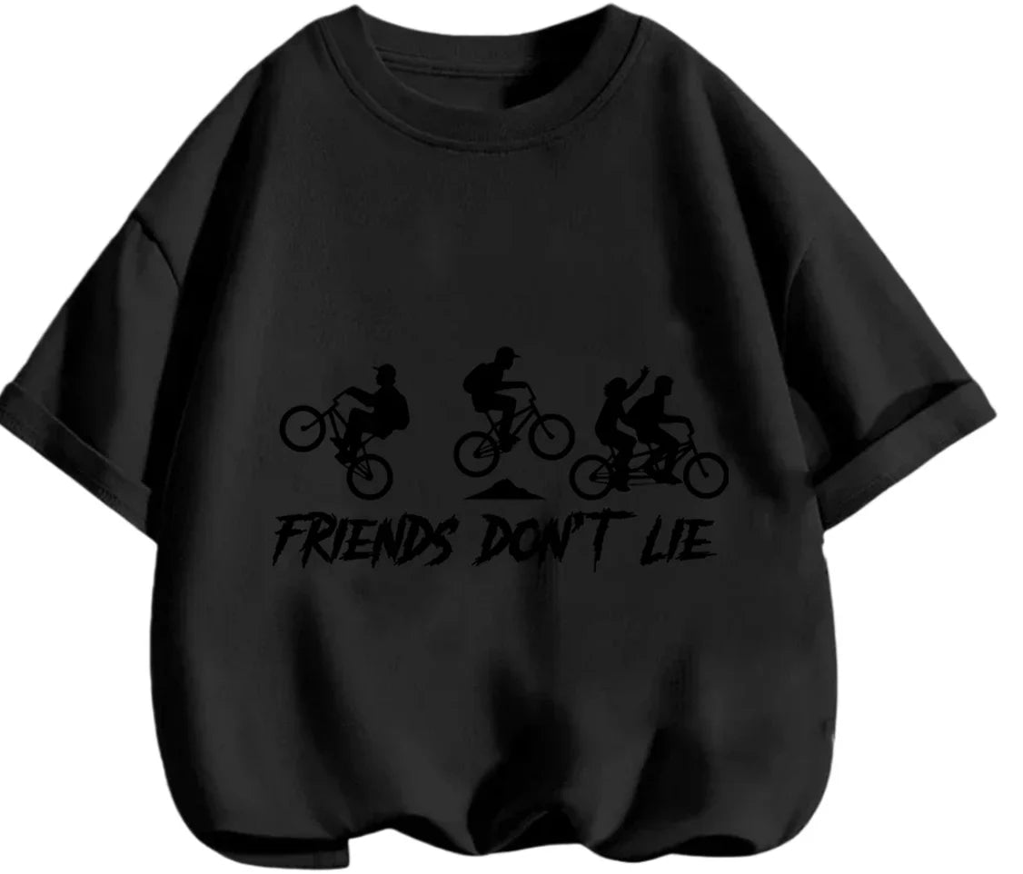 Fashion Mix Match Stranger Things T Shirt Summer Daily Casual Cartoon Graphic Short Sleeve Apparel