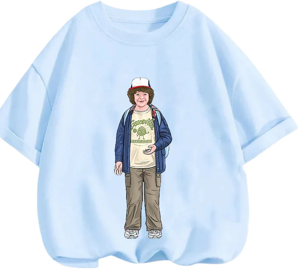 Fashion Mix Match Stranger Things T Shirt Summer Daily Casual Cartoon Graphic Short Sleeve Apparel
