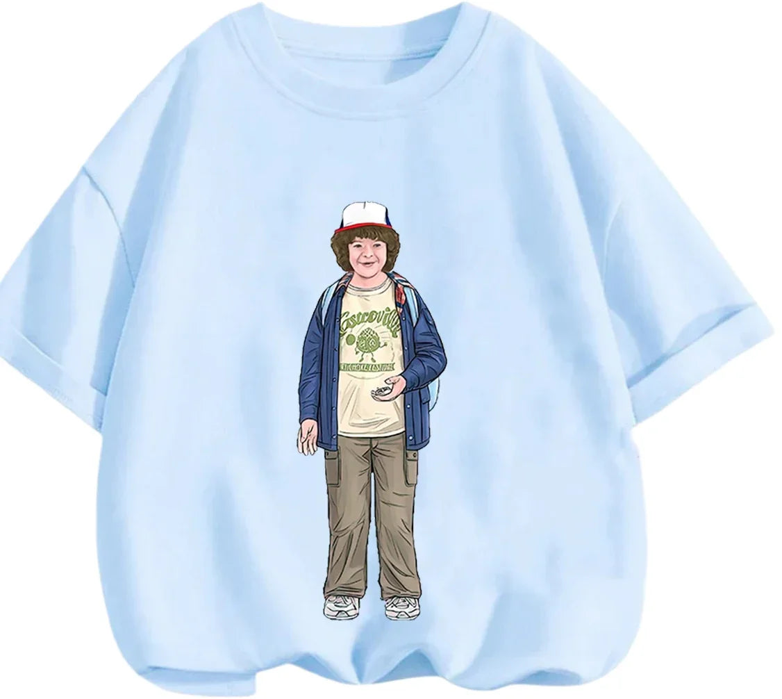 Fashion Mix Match Stranger Things T Shirt Summer Daily Casual Cartoon Graphic Short Sleeve Apparel