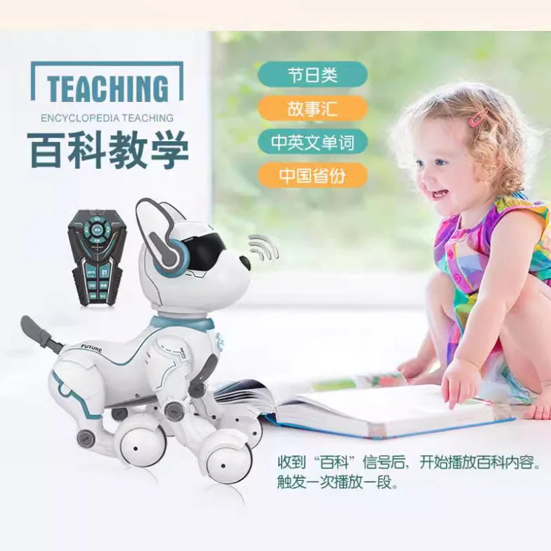 Remote Control Robot Dog Programming LEIDY Dog Simulation Walking Children's Toy Voice-Controlled Dog Toy