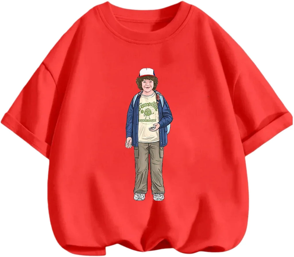 Fashion Mix Match Stranger Things T Shirt Summer Daily Casual Cartoon Graphic Short Sleeve Apparel