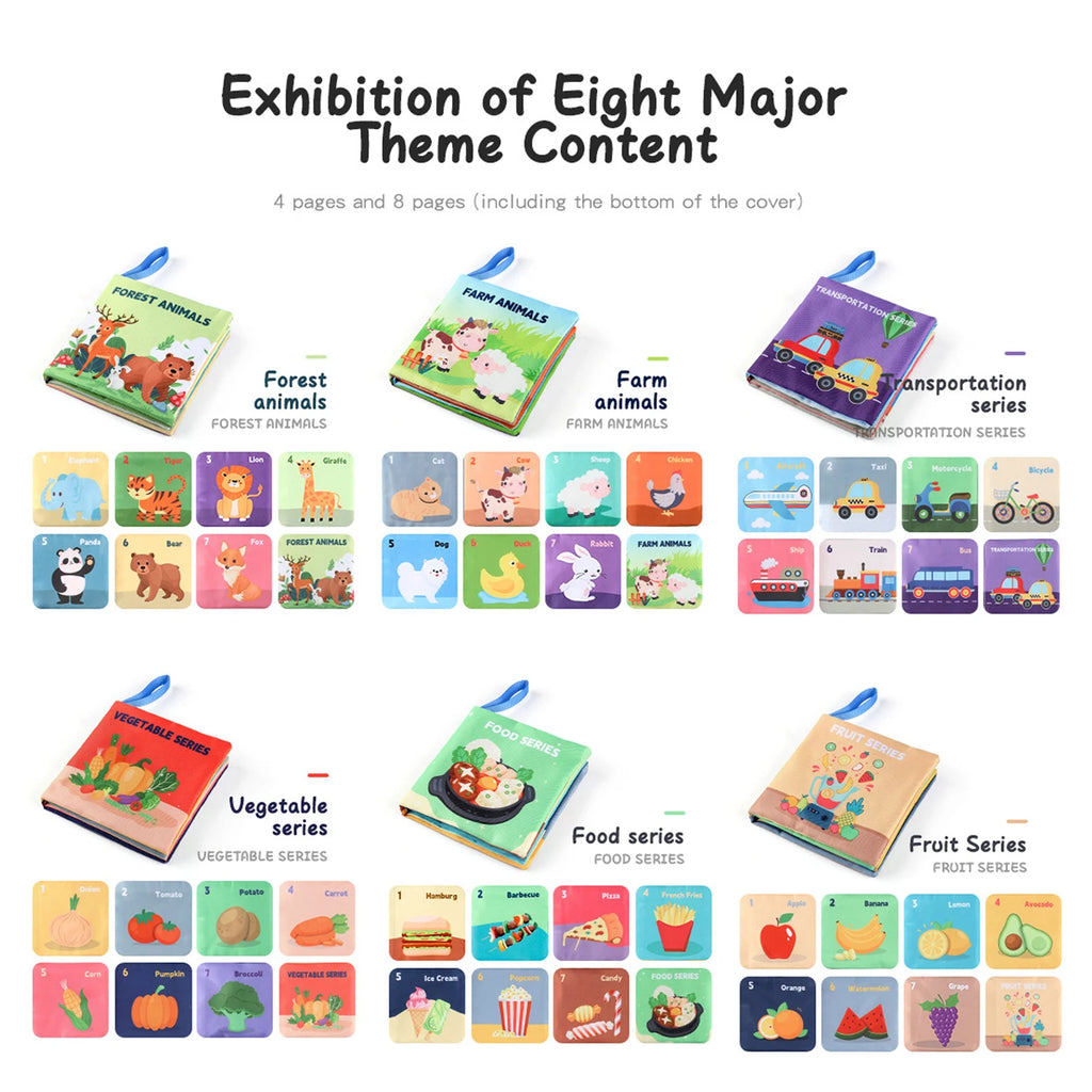 Montessori Soft Sensory Books for Babies & Toddlers