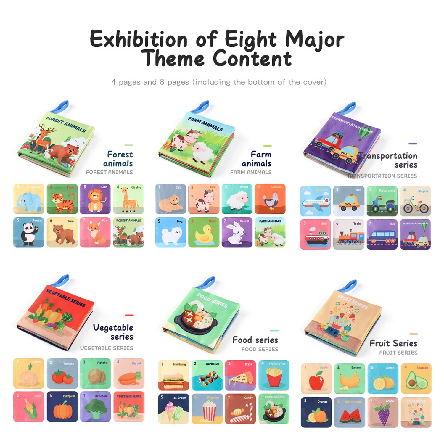 Montessori Soft Sensory Books for Babies & Toddlers