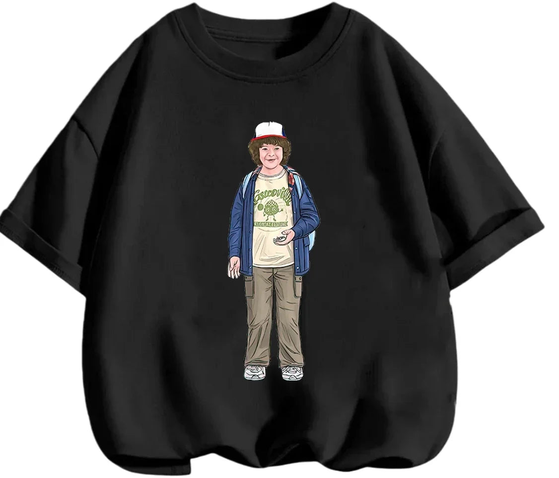 Fashion Mix Match Stranger Things T Shirt Summer Daily Casual Cartoon Graphic Short Sleeve Apparel