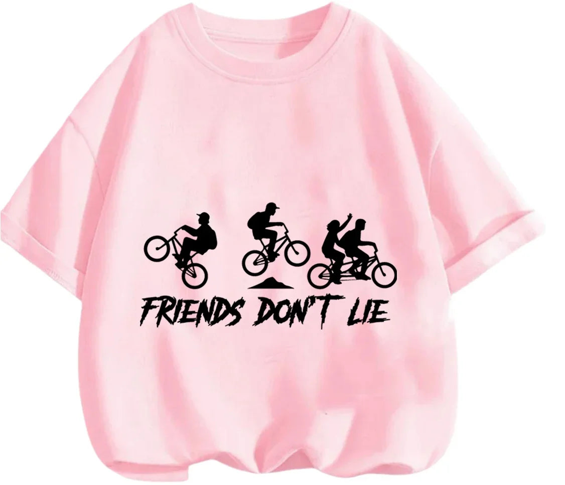 Fashion Mix Match Stranger Things T Shirt Summer Daily Casual Cartoon Graphic Short Sleeve Apparel