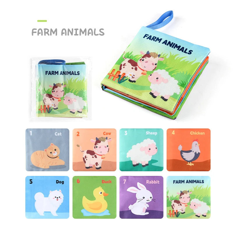 Montessori Soft Sensory Books for Babies & Toddlers