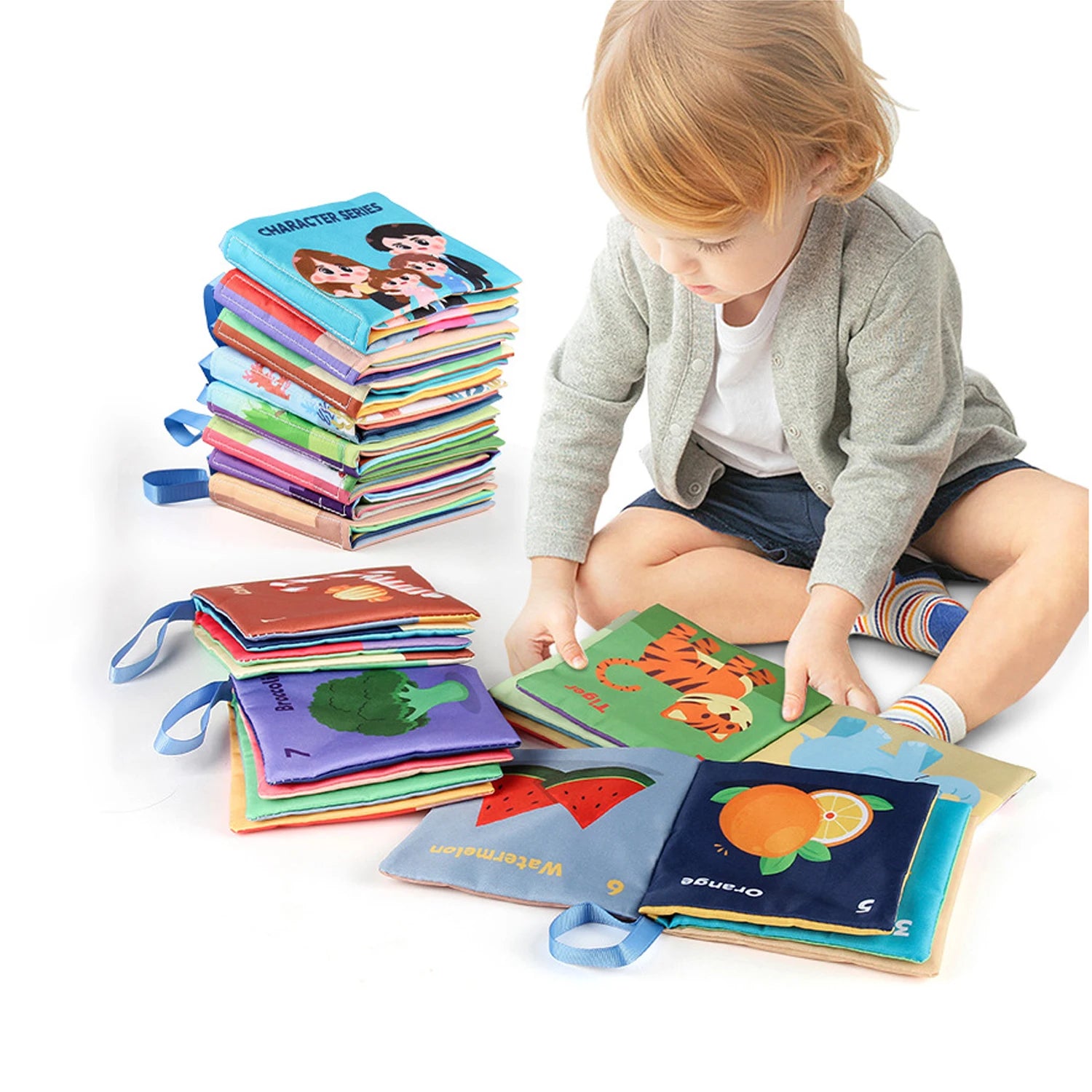 Montessori Soft Sensory Books for Babies & Toddlers